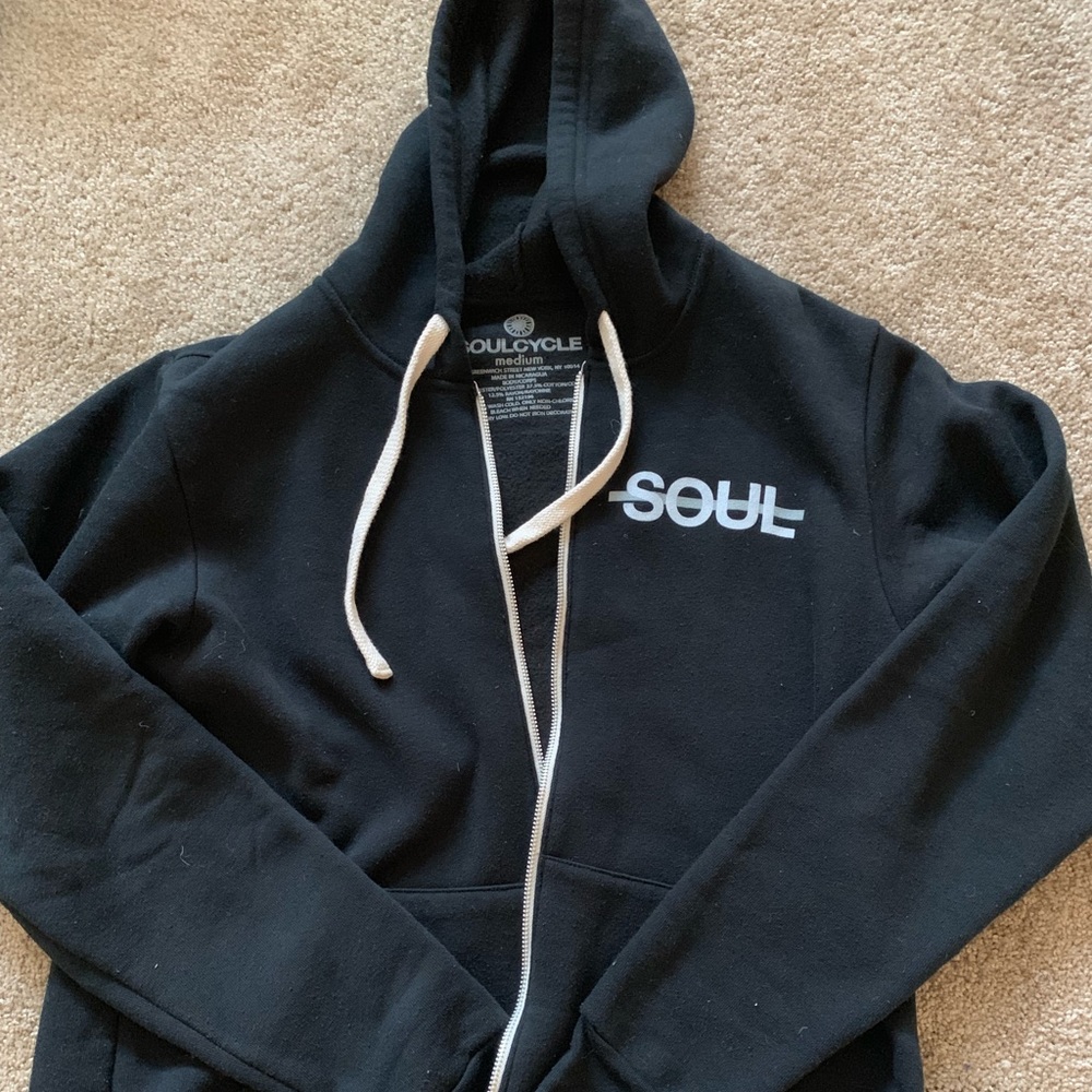 SoulCycle zip up hoodie